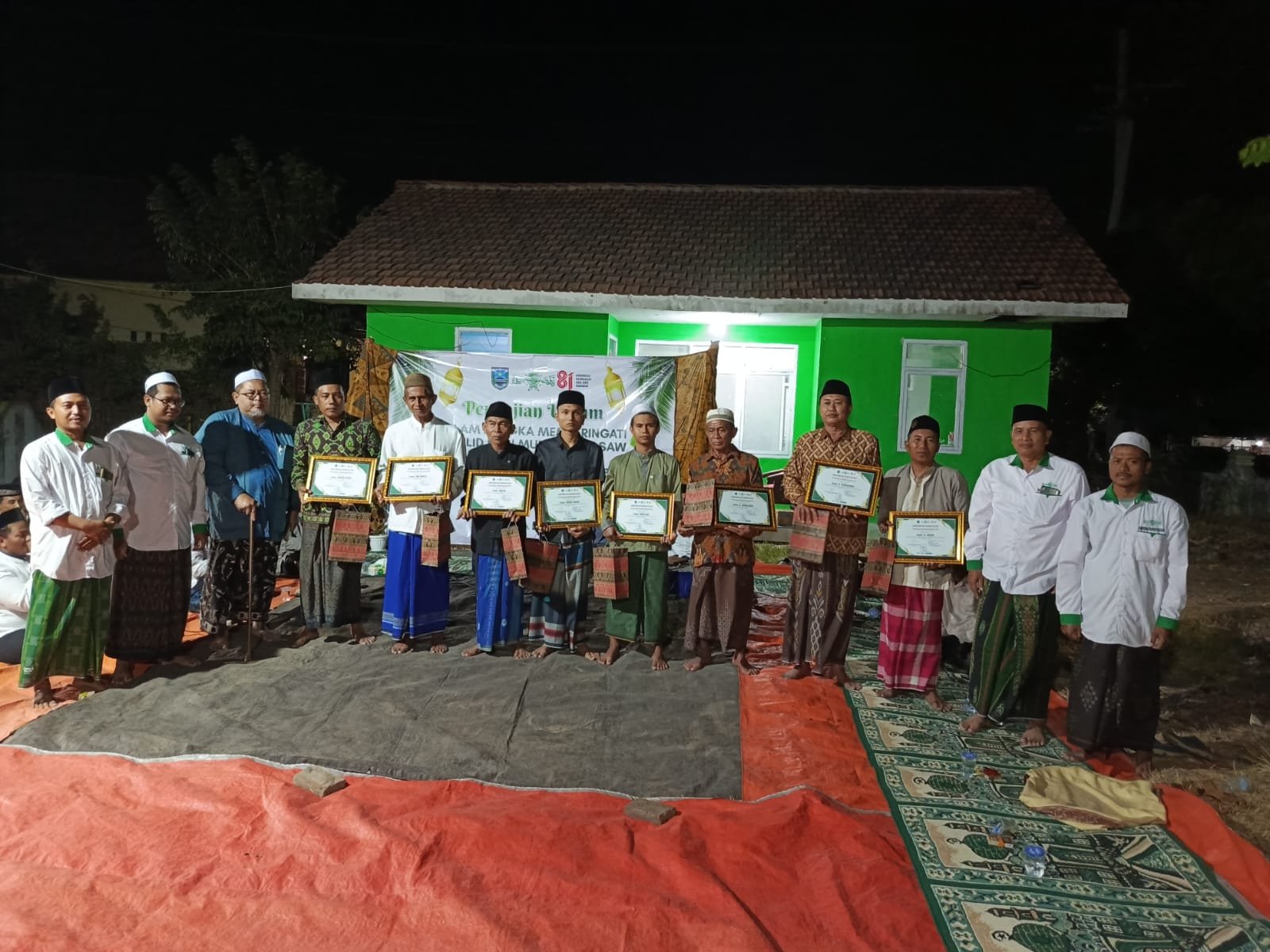 Menjaga Tradisi, Meraih Syafaat Nabi: Ranting NU Randumerak Gelar Maulid dan HUT RI ke-81